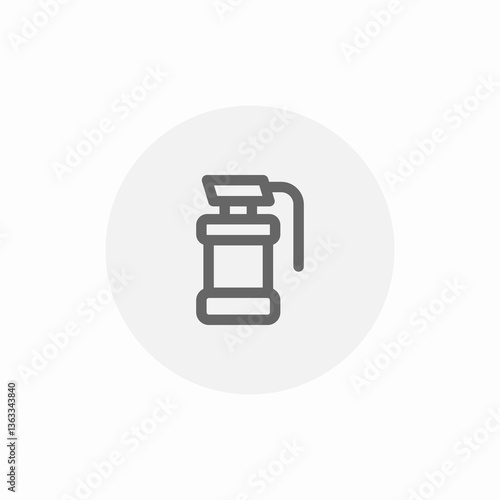 grenade smoke icon sign vector