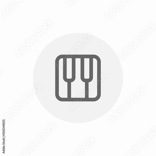 keyboard play icon sign vector