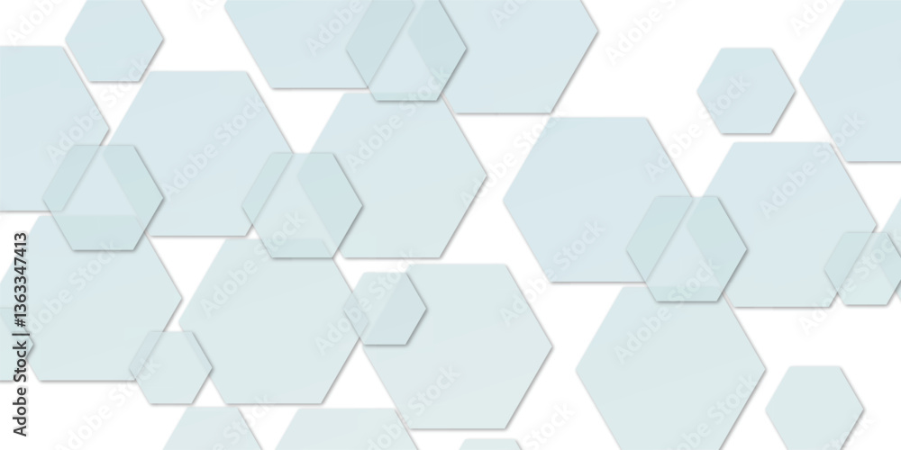 Abstract geometric technology embossed light sky color hexagon on transparent honeycomb vector illustration background. Abstract geometric technology embossed light sky color hexagon on transparent honeycomb vector illustration background.