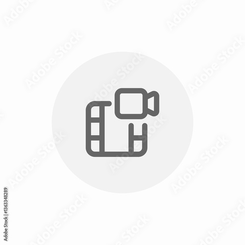 video capture icon sign vector