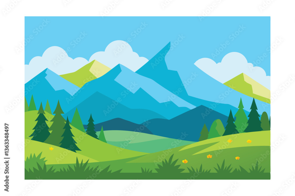 Obraz premium landscape with mountains