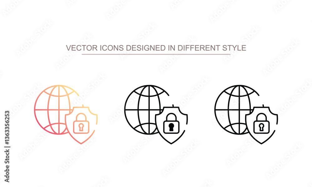 Web Secure icon design with white background stock illustration Web Secure icon design with white background stock illustration