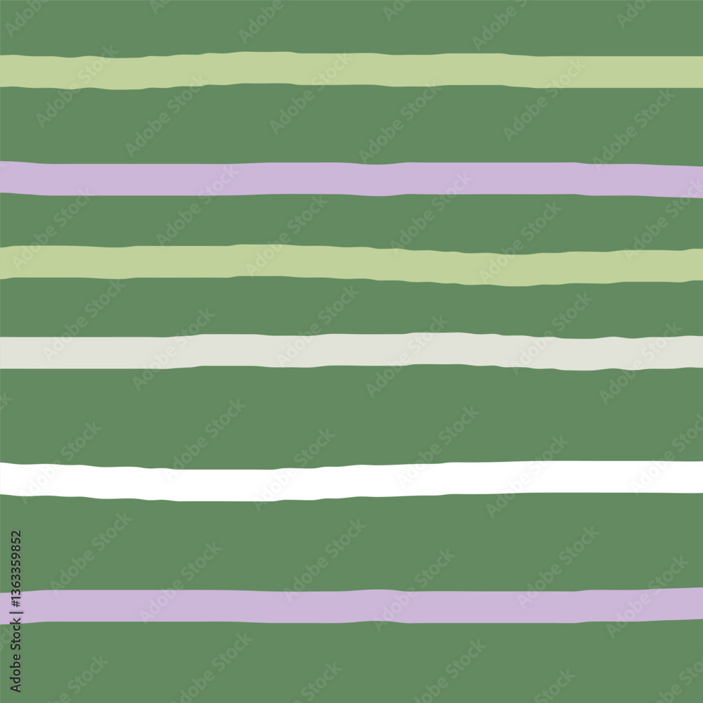 Obraz premium Wavy Stripe Pattern Set – Hand-Drawn Horizontal Vector Designs