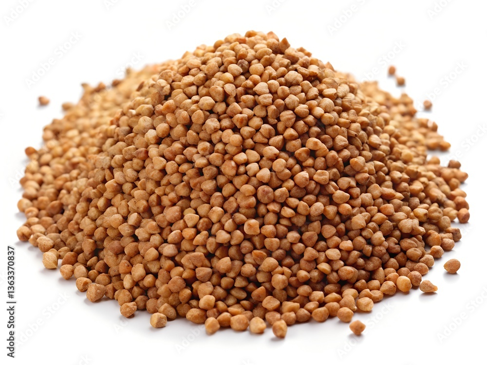 buckwheat on white background buckwheat on white background