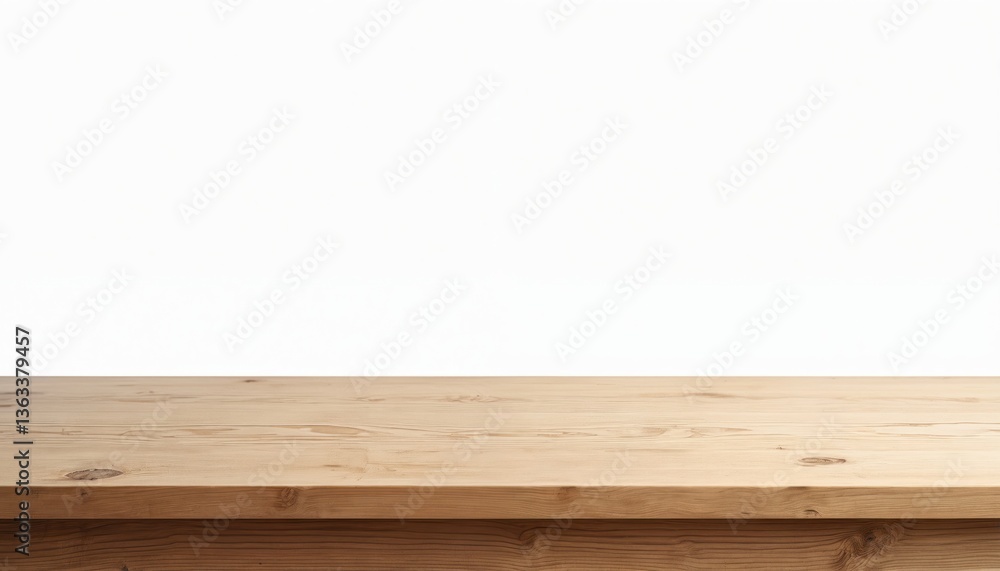 Empty wood table isolated on white background. Tabletop, product display on wooden surface. Design background for product presentation. Copy space. Ideal for product placement. Empty wood table isolated on white background. Tabletop, product display on wooden surface. Design background for product presentation. Copy space. Ideal for product placement.