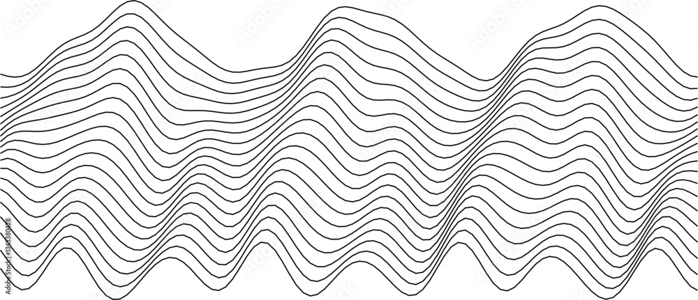 Elegant abstract wave pattern for modern design projects and creative backgrounds. Elegant abstract wave pattern for modern design projects and creative backgrounds.