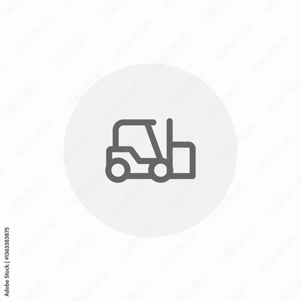 forklift carry icon sign vector forklift carry icon sign vector