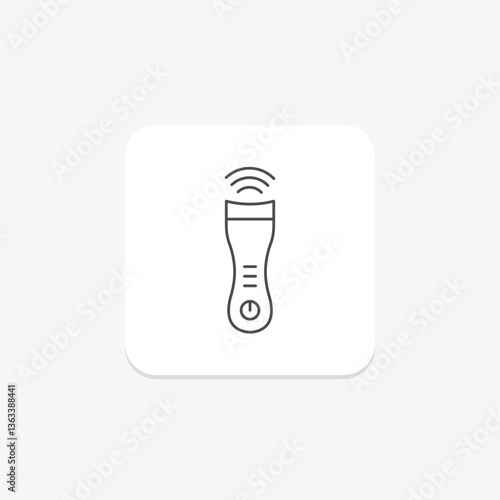 Ultrasonic Skin Scrubber, vector, pixel perfect, illustrator file