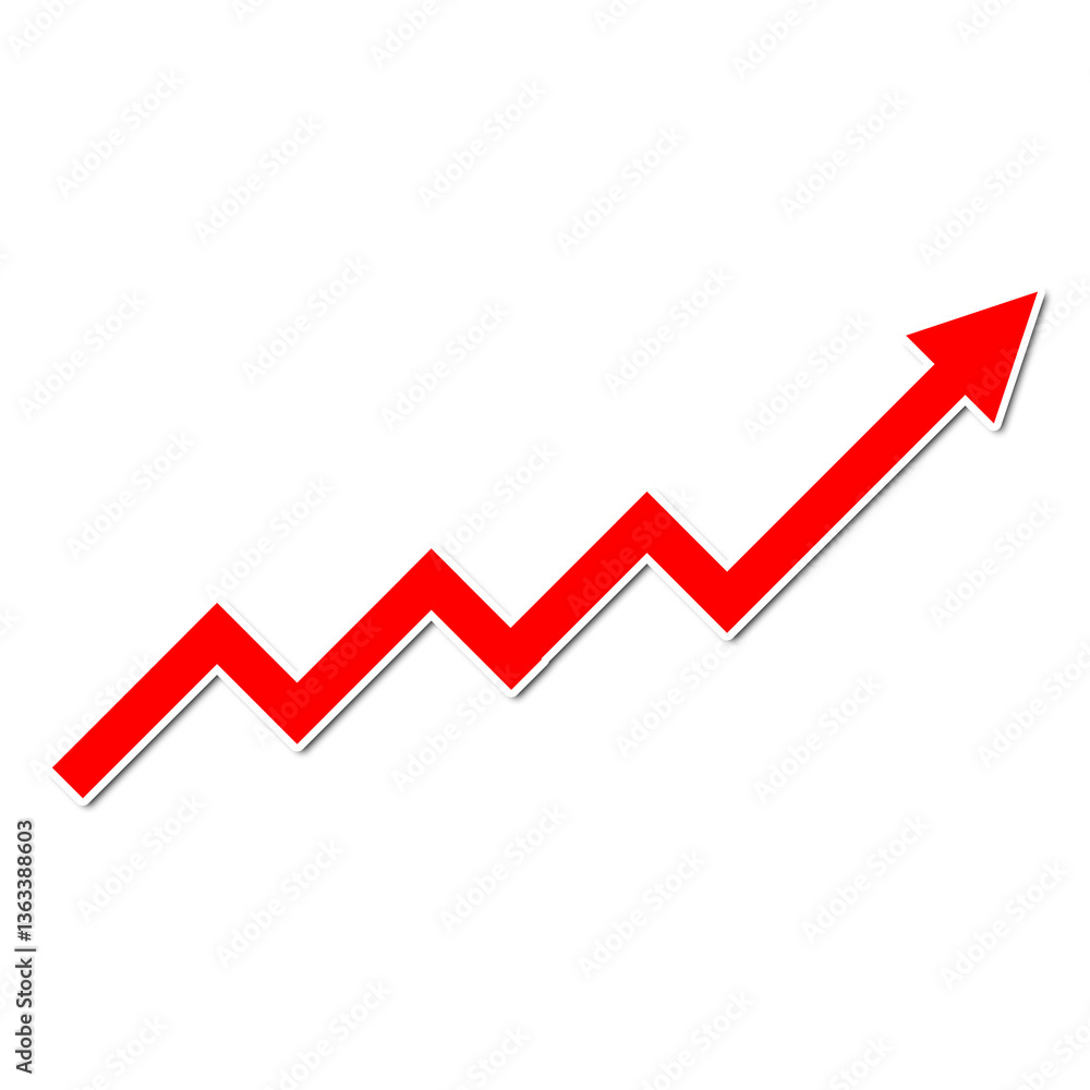 red arrow graph red arrow graph