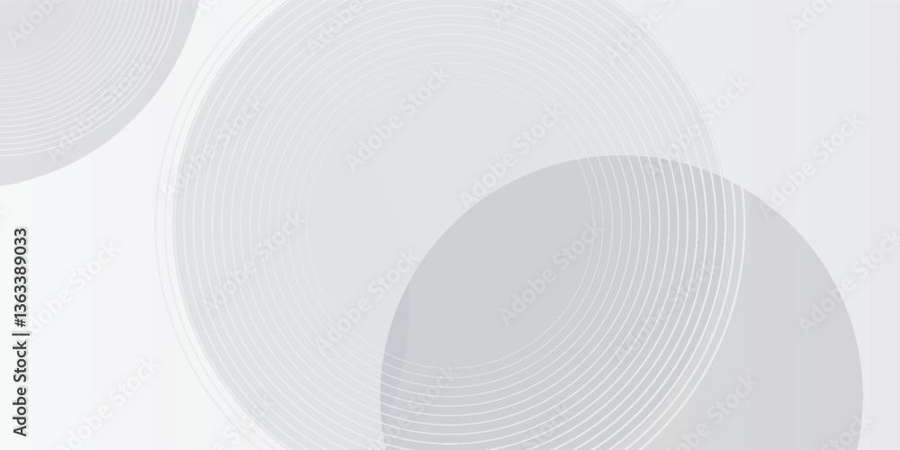 Fototapeta premium White geometric abstract background overlap layer on bright space with lines effect decoration. Modern graphic design element vector art