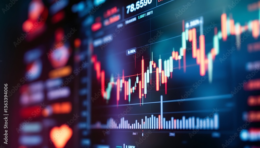 stock market graph, stock market data stock market graph, stock market data