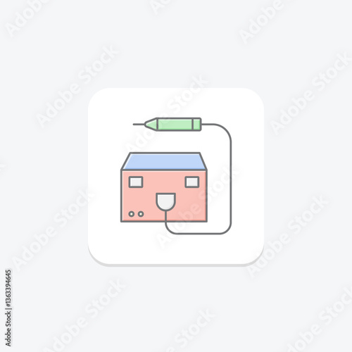 Heated Eyelash Curler, vector, pixel perfect, illustrator file
