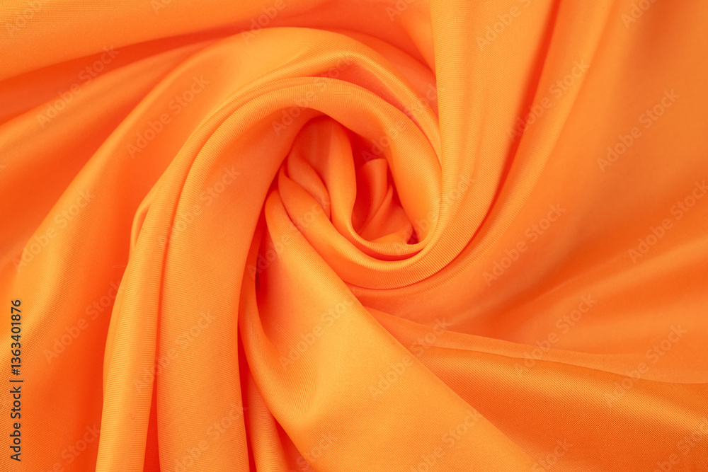 Luxurious Orange Satin Fabric with Smooth and Shiny Finish. Silky background. Luxurious Orange Satin Fabric with Smooth and Shiny Finish. Silky background.