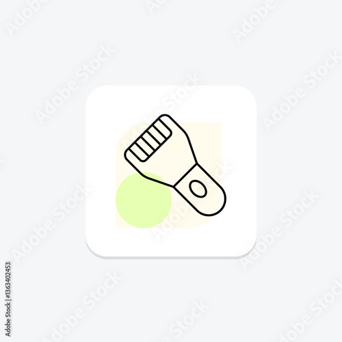 Facial Epilator, vector, pixel perfect, illustrator file