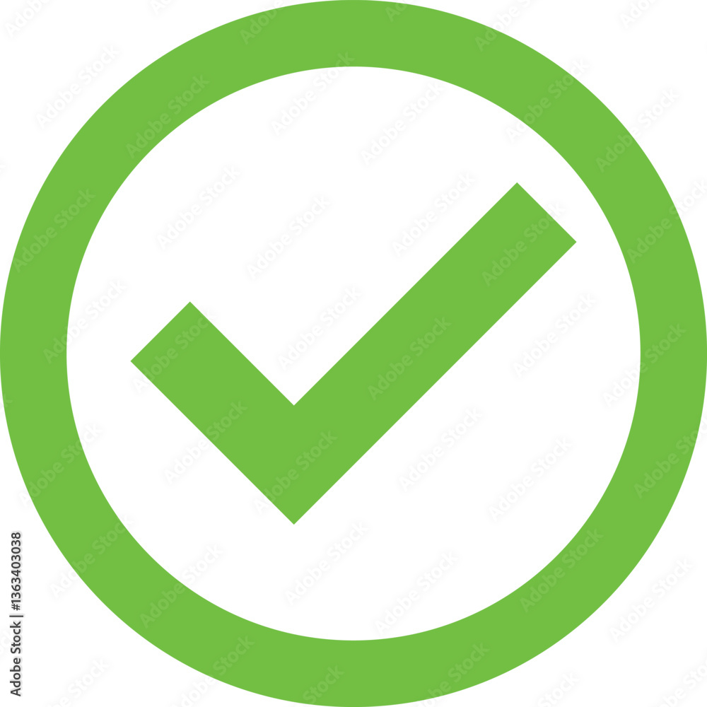 Green Correct check mark inside a circle Green Correct check mark inside a circle