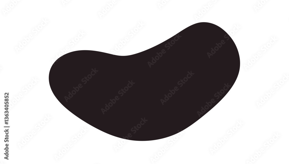 Abstract Black Blob Shape – Minimalist Organic Vector Design Abstract Black Blob Shape – Minimalist Organic Vector Design