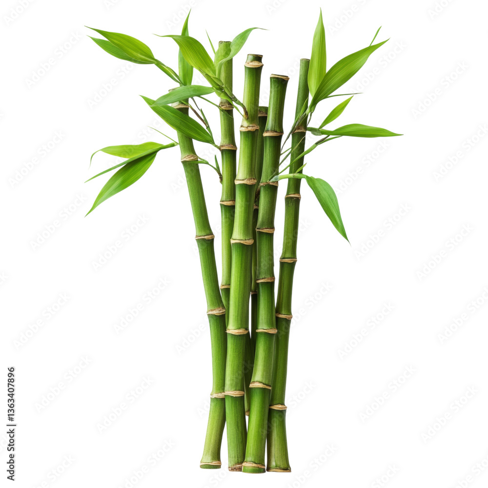 Fototapeta premium Stunning Bamboo Stalks in Lush Green