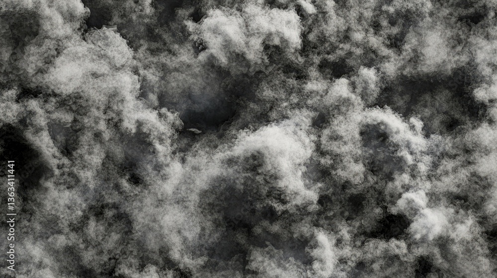 Abstract gray and white cloud texture