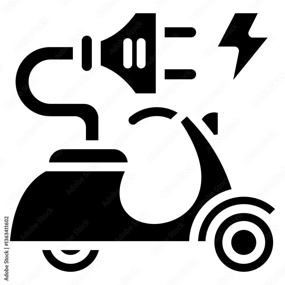 Fototapeta premium Electric Motorcycle icon