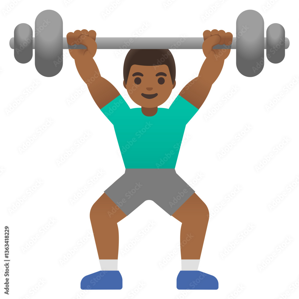 Obraz premium Man Lifting Weights