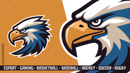 Predator Falcon Logo - Bold Hawk Mascot Design for Competitive Gaming Teams (Vector, EPS/SVG)
