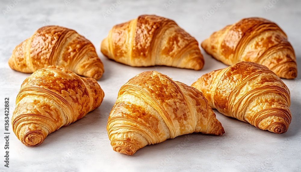 Fresh Croissants on Marble (2) Fresh Croissants on Marble (2)