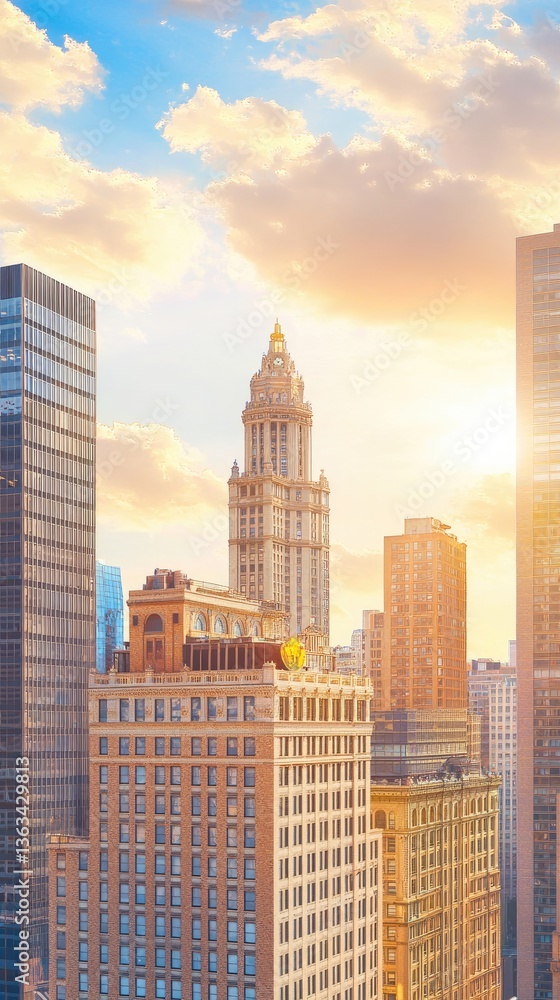New York City Skyline at Sunset New York City Skyline at Sunset