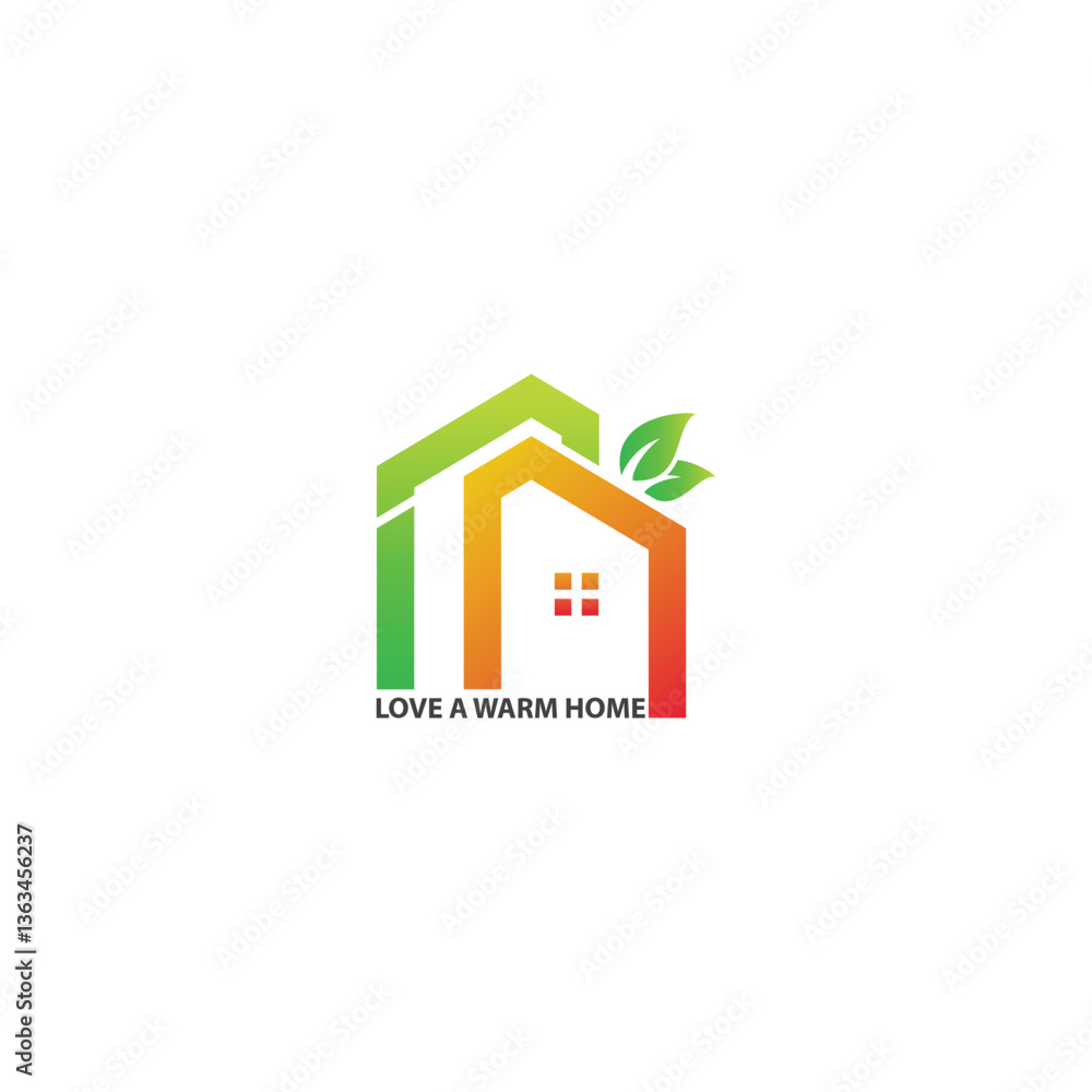 Warm Home Logo Design Warm Home Logo Design