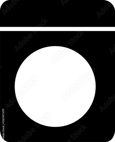 washing machine vector illustration on a white background, water, dresses