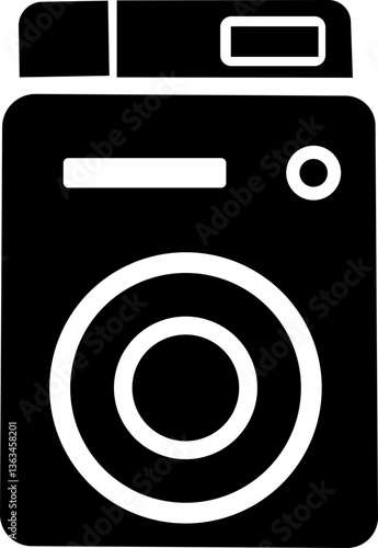 washing machine vector illustration on a white background, water, dresses