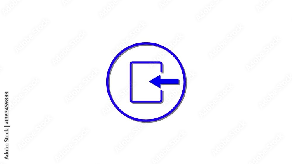 Animated of login icon. login button concept Animated of login icon. login button concept