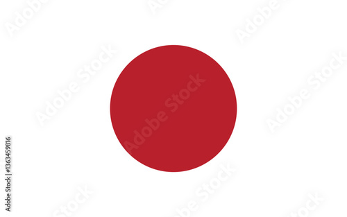 Japan flag, Japanese flag isolated, Japanese flag vector	