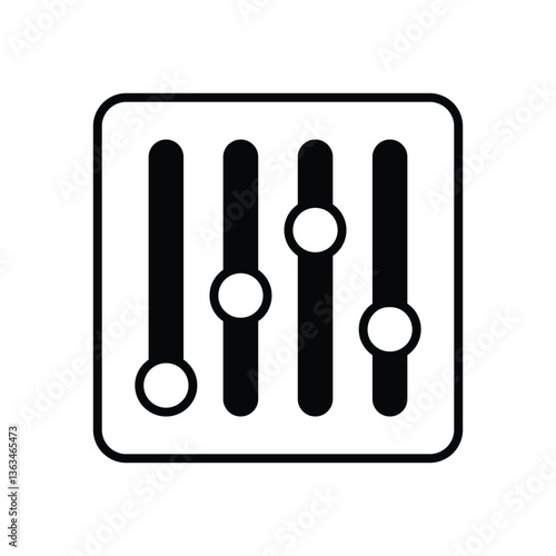 Equalizer Vector icon
