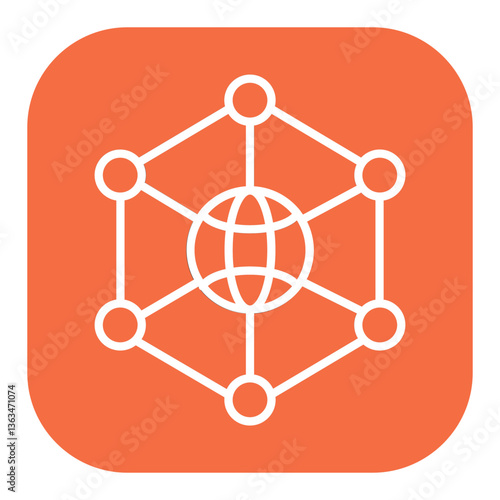 Blockchain Network Icon