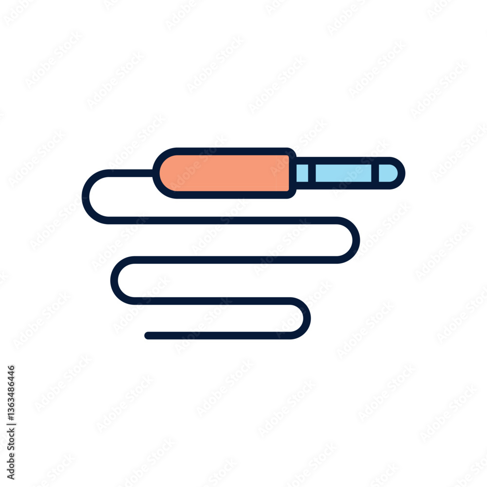 Obraz premium Audio jack Vector icon