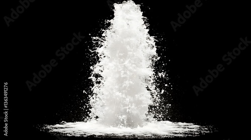 Wallpaper Mural A dramatic display of water creating a powerful upward flow Torontodigital.ca