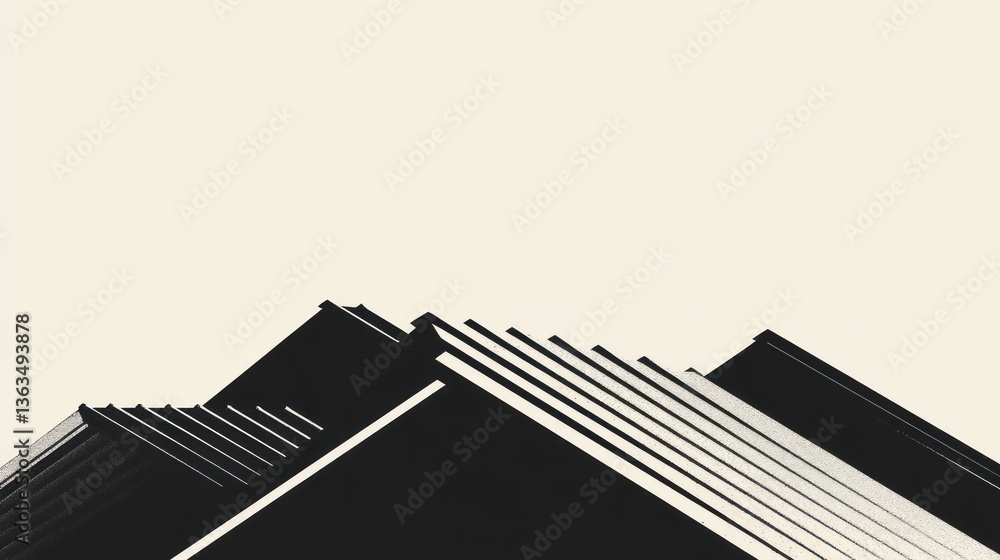 Fototapeta premium Abstract geometric mountain range