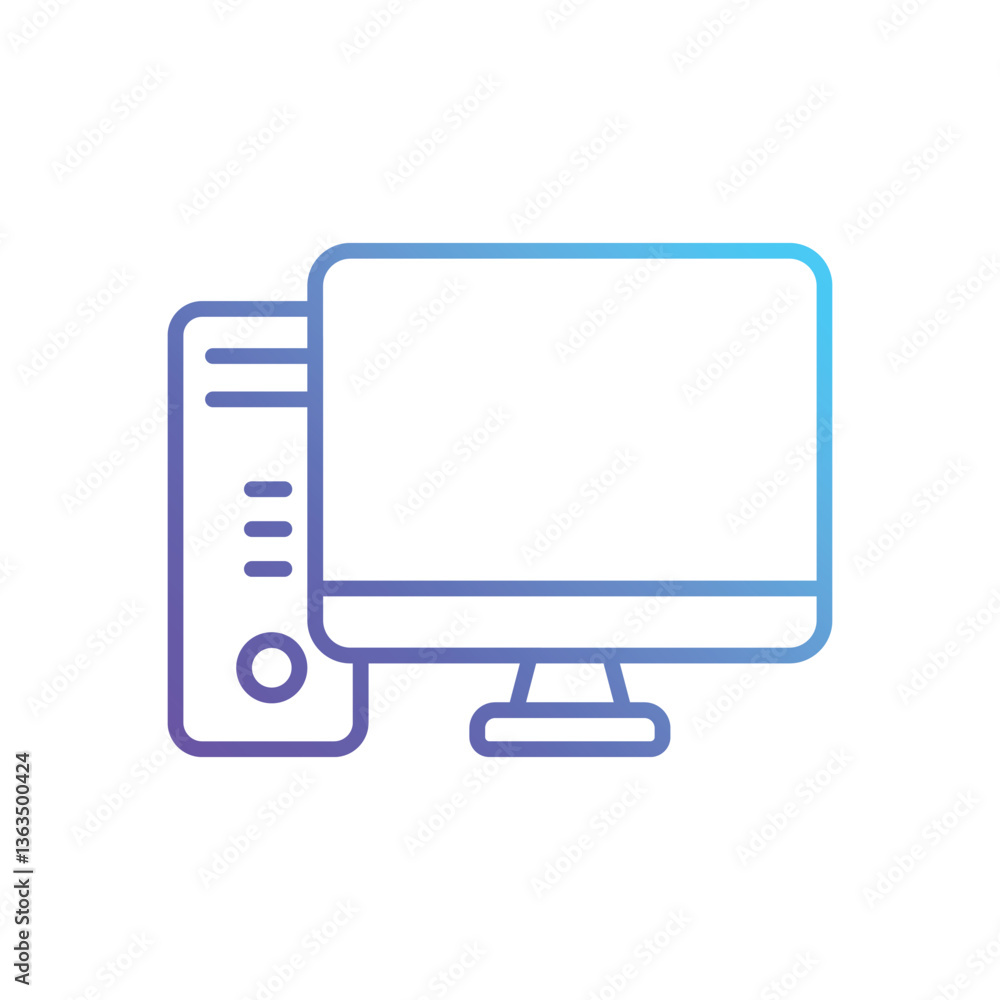Computer Vector icon Computer Vector icon
