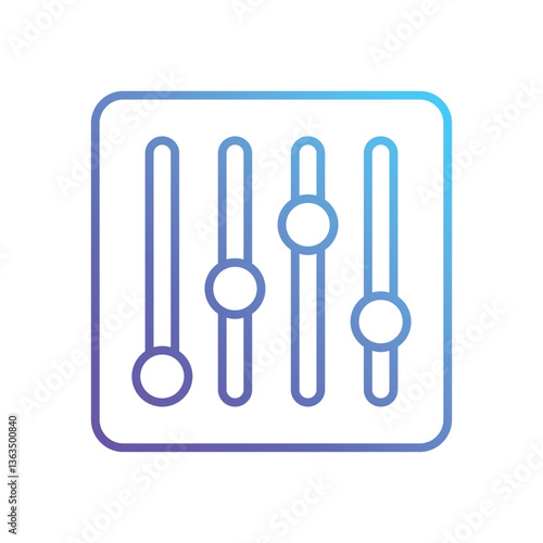 Equalizer Vector icon