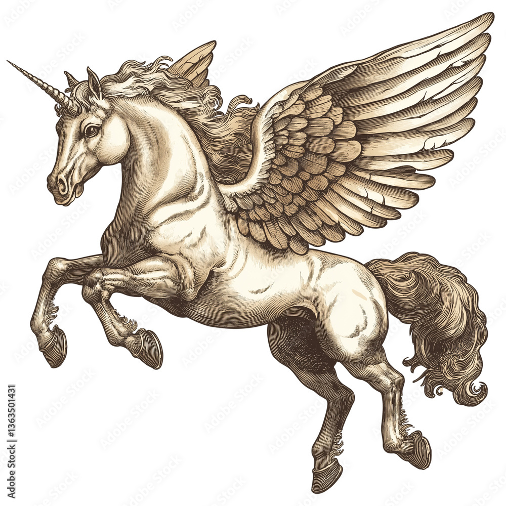 Fototapeta premium Vintage horse statue isolated on transparent png background. cutout, clipping path.