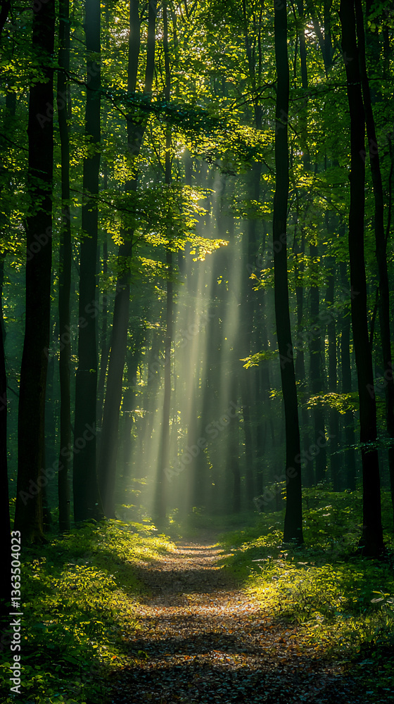 Fototapeta premium mystical forest glade