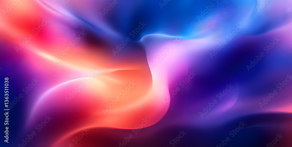 Obraz premium Modern Colorful Gradient Flow Abstract Design
