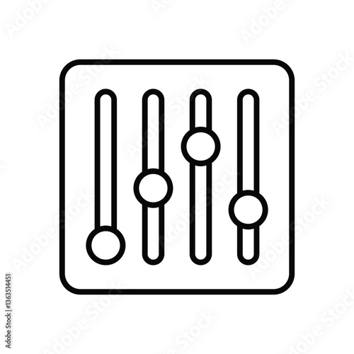 Equalizer Vector icon