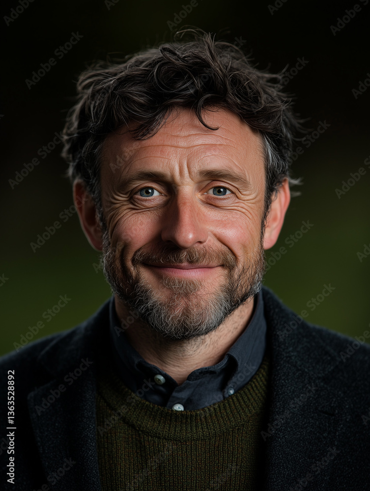 Obraz premium Smiling Irish male portrait