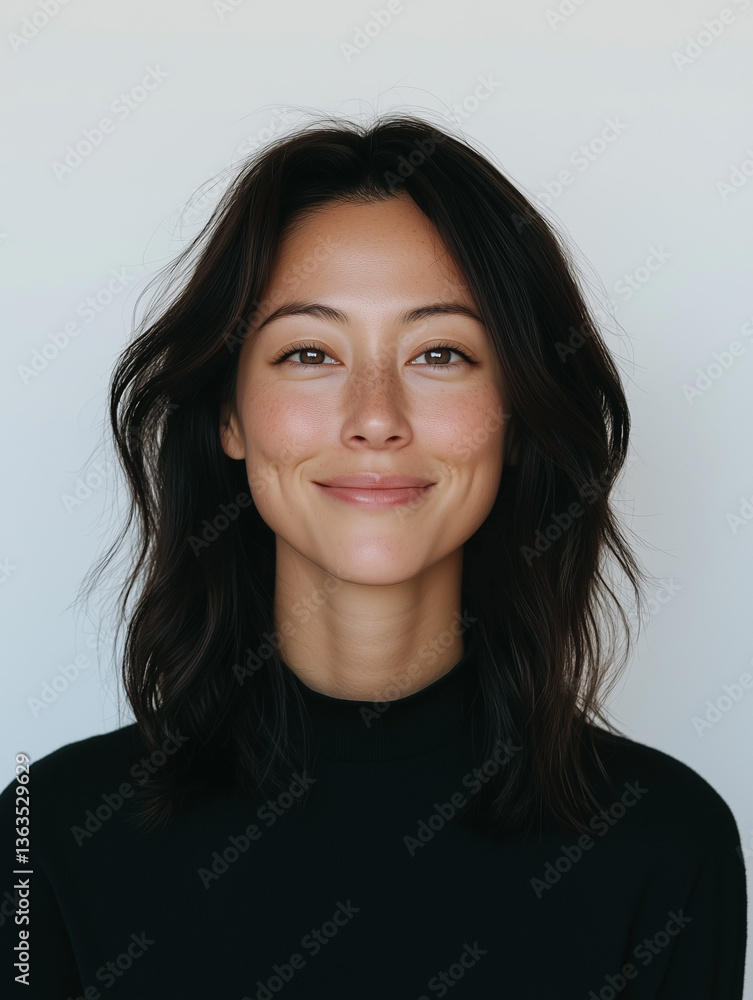Fototapeta premium Smiling Korean female portrait