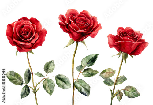 Red Roses Arrangement Floral isolated on transparent background
