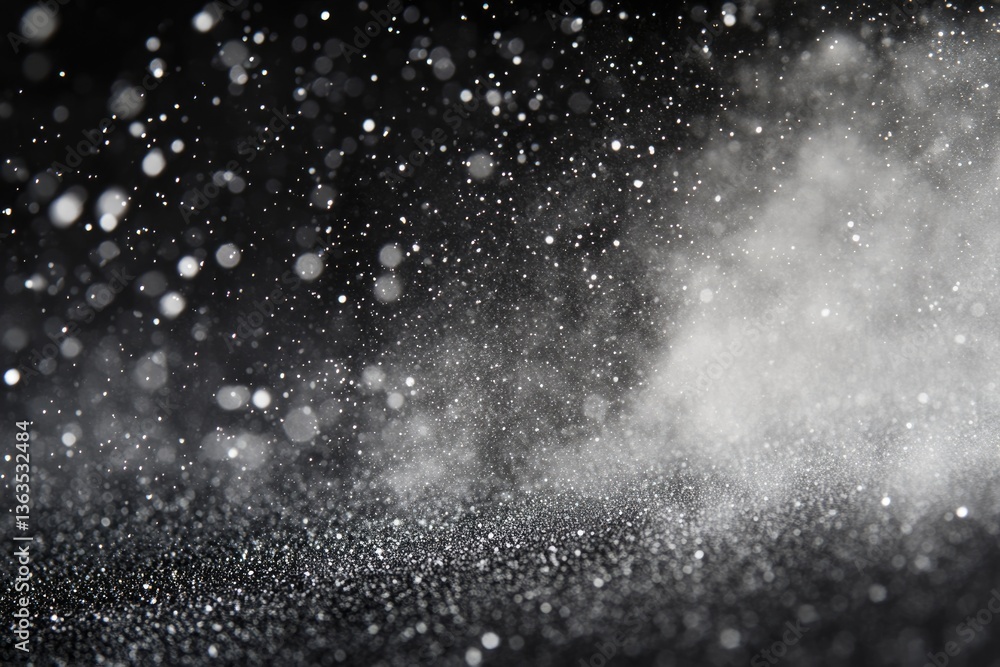 Abstract background with bokeh lights and glitters, creating a magical, dreamy atmosphere. Abstract background with bokeh lights and glitters, creating a magical, dreamy atmosphere.