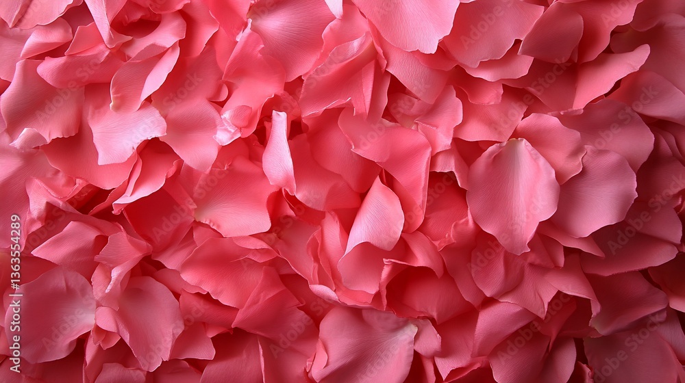 A dense carpet of pink petals creating a soft, romantic background A dense carpet of pink petals creating a soft, romantic background