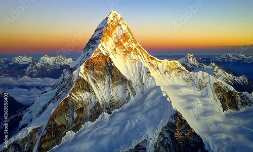 Majestic K2: A Dawn Panorama of the Savage Mountain