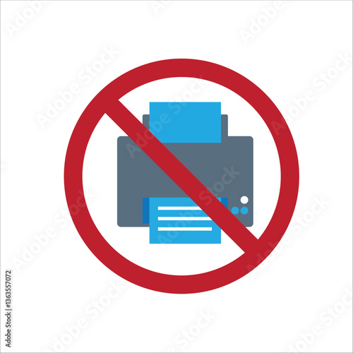 no printer icon vector